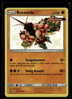Buzzwole SV24/SV94 Hidden Fates Shiny Vault Rare Shiny Pokemon - Image 1