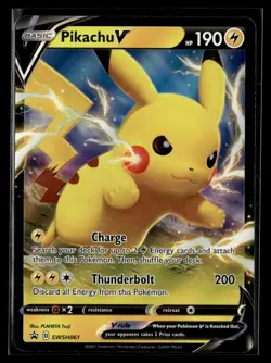 Pikachu V SWSH061 SWSH Black Star Promo Pokemon - Image 1