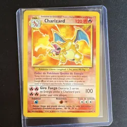 Base Set SPANISH Charizard 4/102 Holo Rare Flame Pokemon WOTC 1999 LP - Image 1