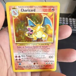 Base Set SPANISH Charizard 4/102 Holo Rare Flame Pokemon WOTC 1999 LP - Image 3
