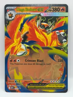 Mega Emboar ex 035 NM Mega Evolution Promo Pokemon TCG - Image 1
