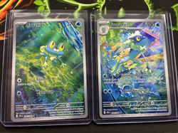 Pokemon Chaos Rising - Froakie 088/086 Frogadier 089/086 - Illustration Rare NM - Image 1