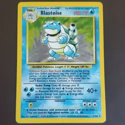 Wizards of the Coast Pokemon TCG Base Set Blastoise 2/102 Holo Rare English 1999 - Image 1