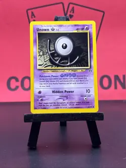 Unown [U] 51/75 Neo Discovery Regular Uncommon 2000 WOTC Pokemon TCG VLP - Image 2