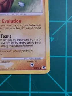 Bonsly 71/130 Common Diamond & Pearl Pokemon damaged - Image 5