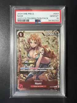 2024 One Piece NAMI 2023 CS Celebration Pack Championship #ST01-007 PSA 10 EN - Image 1