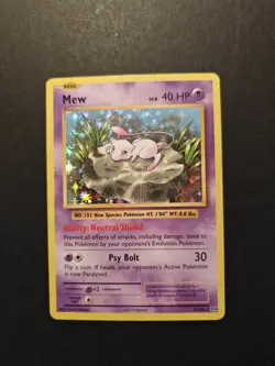Pokemon Card Mew 53/108 XY Evolutions 2016 NM Clean! - Image 1