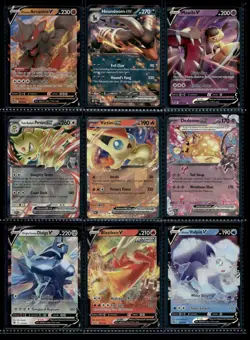 Pokemon Card Collection Lot Modern Full Art Mixed Binder Pack Holos English V EX - Image 1