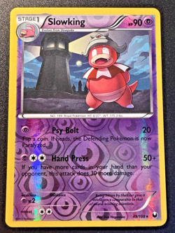 Slowking 49/108 B&W Dark Explorers Pokemon Card Reverse Holo Foil Rare LP - Image 1