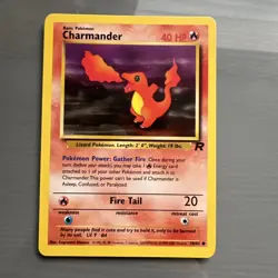 Charmander 50/82 | Team Rocket | Non Holo Pokemon Card HP - Image 1