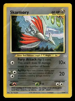 Skarmory 23/64 Rare Neo Revelation Pokemon Card - 1 - Image 1