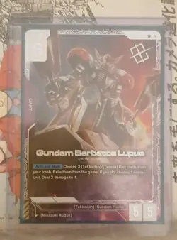 Gundam Barbatos Lupus | Newtype Winner Promo | Near Mint Gundam Card Game - Image 1