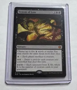 Season of Loss #112 Bloomburrow Mythic Sorcery MTG NM/M - Image 1