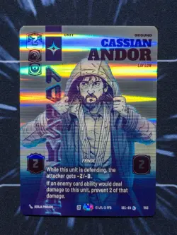 Star Wars Unlimited: Cassian Andor - Lay Low Prestige Foil SEC 1103 - Image 1