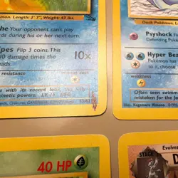 Wizards Pokemon TCG damaged card lot 10 cards Psyduck Kadabra Dark Persian DMG - Image 4