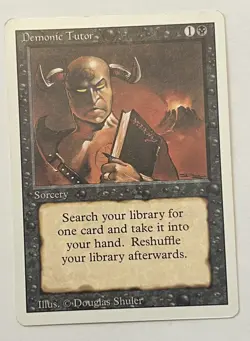 MTG Demonic Tutor #105 Revised Edition Regular (2 of 2) - Image 1