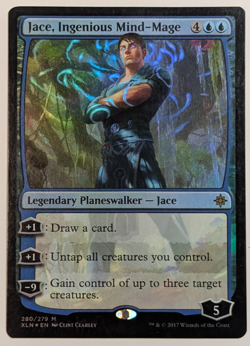 MTG - 1x Jace Ingenious Mind Mage - Ixalan - NM Foil - Magic The Gathering - Image 1
