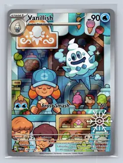 Vanillish 190/182 Illustration Rare Paradox Rift Pokemon NM - Image 1