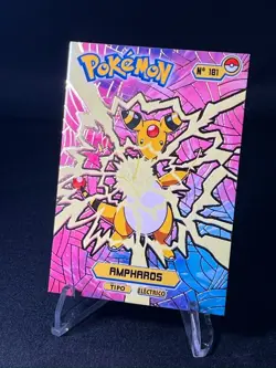 Pokemon Ampharos #181 Cards Top – Spanish Non-TCG Vintage 1997 – Tipo Electrico - Image 2