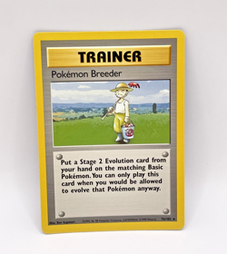 Pokemon Breeder 76/102 Pokemon Base Set Unlimited 1999 WOTC Vintage Trainer Rare - Image 1