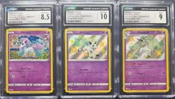 SEQUENTIAL CGC 10 GALARIAN PONYTA SV047 CGC 8.5 SWSH013 CGC 9 RAPIDASH POKEMON - Image 1