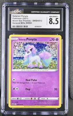 SEQUENTIAL CGC 10 GALARIAN PONYTA SV047 CGC 8.5 SWSH013 CGC 9 RAPIDASH POKEMON - Image 2