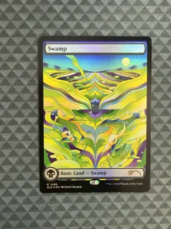 MTG Swamp #1480 Rainbow Foil Rare Secret Lair Drop Series (SLD) - Image 1