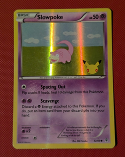 Pokemon - Slowpoke - 32/83 Holo 20th Anniversary Stamp - Generations LP - Image 1