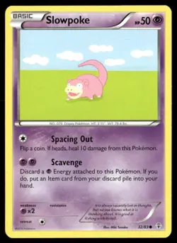 Slowpoke 32/83 Common Generations Pokemon Near Mint - Image 1