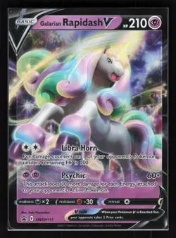 Galarian Rapidash V - Black Star Promo Pokemon SWSH: Sword & Shield SWSH111 LP - Image 1