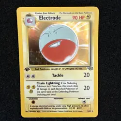 Pokemon Jungle Electrode 2/64 1st Edition Holo Rare WOTC 1999 Pack Fresh - Image 1