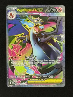 Mega Charizard X ex 109/094 Me02: Phantasmal Flames Pokemon - Image 2