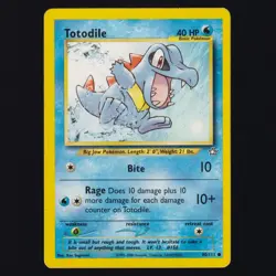 Totodile 80/111 Neo Genesis Vintage Common Pokemon TCG NM - Image 1