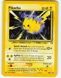 Pikachu - 70/111 Neo Genesis - Pokemon TCG - 2000 - Image 1