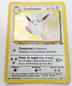 Grodoudou - Holo Rare FRENCH 32/64 Jungle Set Pokemon - Uncirculated - Image 1