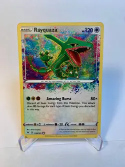 Rayquaza 138/185 Amazing Rare Holo Vivid Voltage 2020 Pokemon TCG NM Mint - Image 1