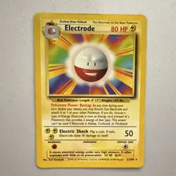 Wizards of the Coast Pokemon TCG Electrode 21/102 Base Set Rare Stage 1 80HP - Image 1