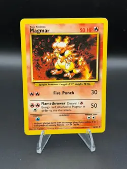 Magmar 36/102 Uncommon Base Set Unlimited Pokemon Lightly Played - Image 1