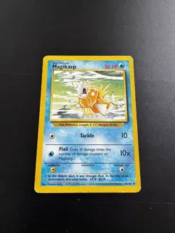 Magikarp 35/102 Uncommon Base Set Unlimited Pokemon Moderately Played - Image 1