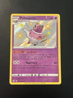 Polteageist SV053/SV122 Shining Fates Holo Rare Pokemon TCG 2021 NM Condition - Image 1