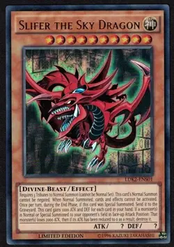 Yugioh Slifer the Sky Dragon LDK2-ENS01 Ultra Rare Limited Ed - LP - Image 1