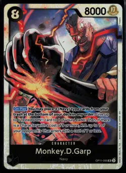 Monkey.D.Garp OP11-095 A Fist of Divine Speed Super Rare One Piece - Image 1