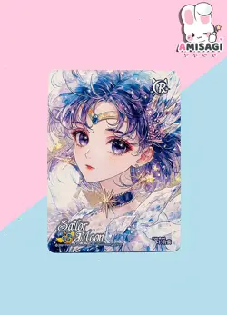 Sailor Moon Trading Card - Sailor Merkur Karte Anime Manga Fan Made FUG-R-04 - Image 1