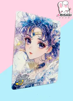 Sailor Moon Trading Card - Sailor Merkur Karte Anime Manga Fan Made FUG-R-04 - Image 2