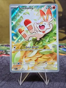 Pokemon TCG Scorbunny 225/217 Ascended Heroes Illustration Rare Holo Card NM - Image 1