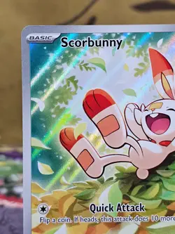 Pokemon TCG Scorbunny 225/217 Ascended Heroes Illustration Rare Holo Card NM - Image 2