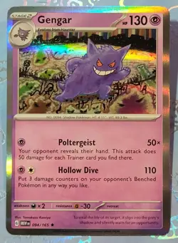 Gengar 094/165 Scarlet & Violet 151 Rare Holo Pokemon Card MINT - Image 1