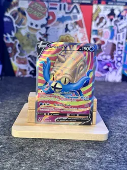 Omastar V - 174/195 - Pokemon Silver Tempest Sword & Shield Full Art Card NM - Image 1
