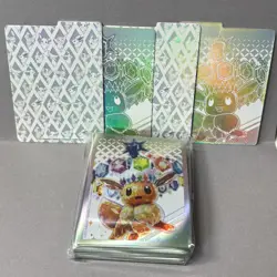 Pokemon TCG Prismatic Evolutions Eevee Card Sleeves Pack & Placard Holders - Image 1