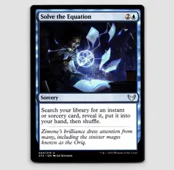 Solve the Equation - STX #54 Uncommon - NM Strixhaven: School of Mages - Image 1